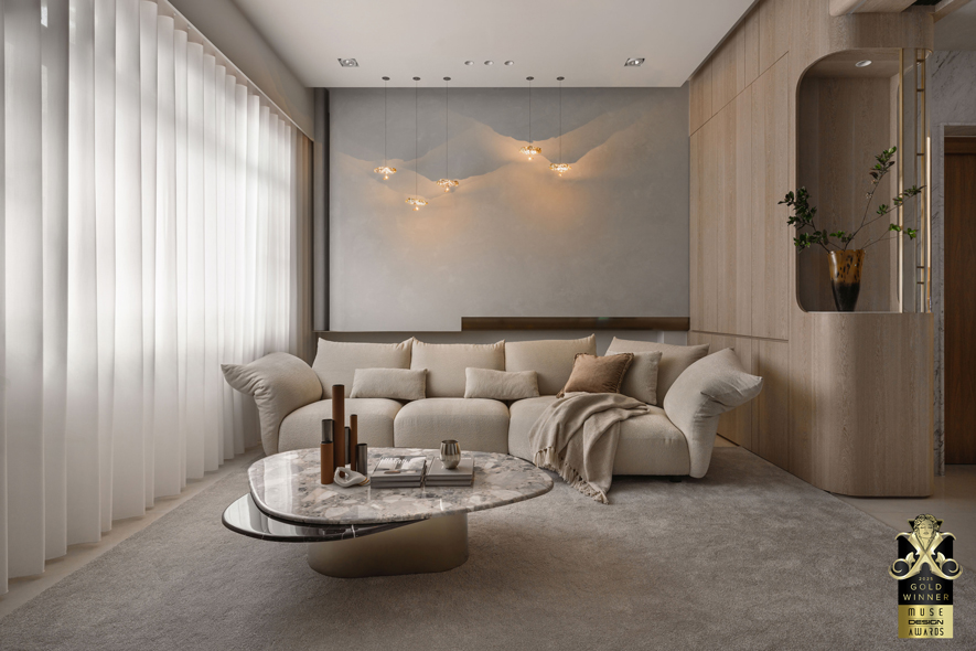 安厝室內設計_2025 MUSE Design Awards 「回家即度假」隱奢哲學斬獲金獎殊榮！照片3