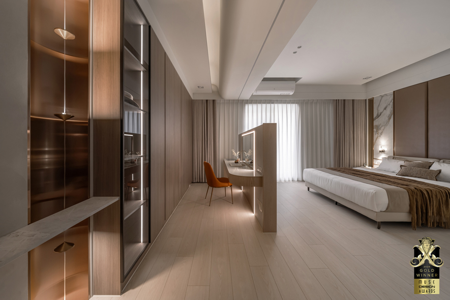 安厝室內設計_2025 MUSE Design Awards 「回家即度假」隱奢哲學斬獲金獎殊榮！照片6